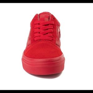 red plain vans
